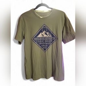 Eddie Bauer Sz Med Men's Khaki Mountain Tee